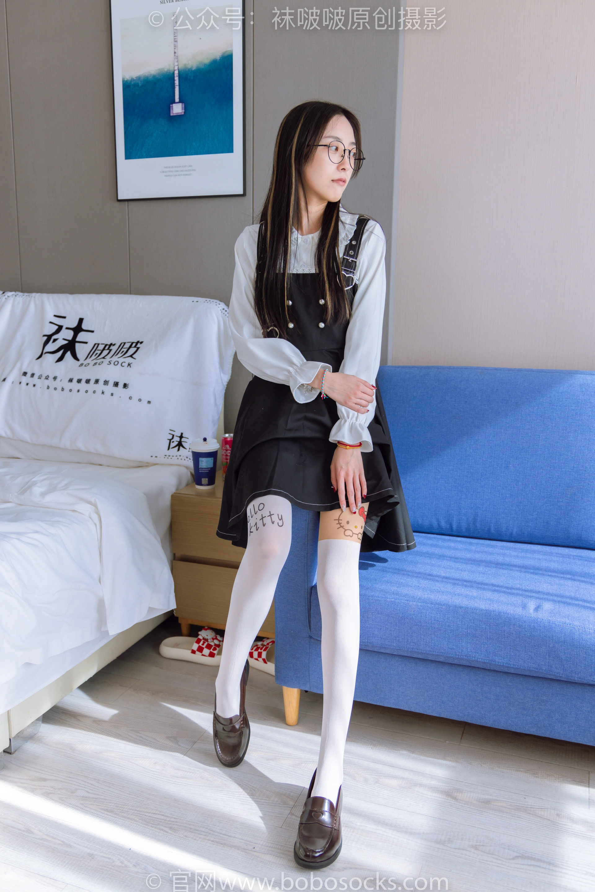 [BoBoSocks袜啵啵]NO.177 稚予-皮鞋、厚白丝（脚底猫爪印款） 1