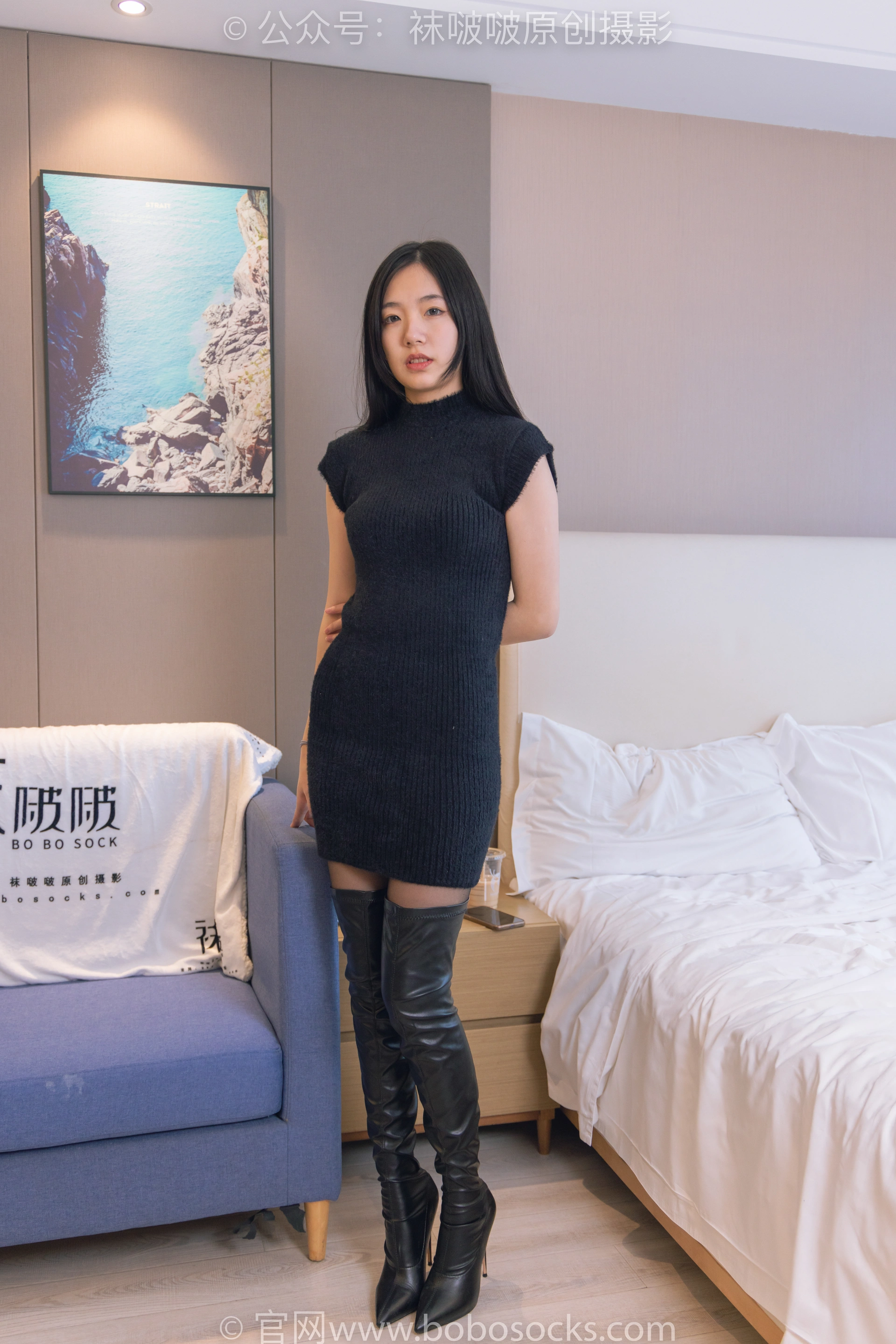 [BoBoSocks袜啵啵]NO.194 小甜豆-高跟长靴、凉鞋、黑丝（脚尖微加固款）、裸足、穿鞋踩黄油，香蕉剧情 2